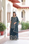 KA 1210 Faux Georgette Kurti With Sharara Dupatta Wholesalers In Delhi
